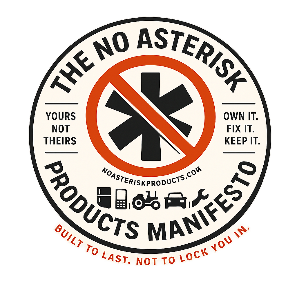 The No Asterisk Products Manifesto